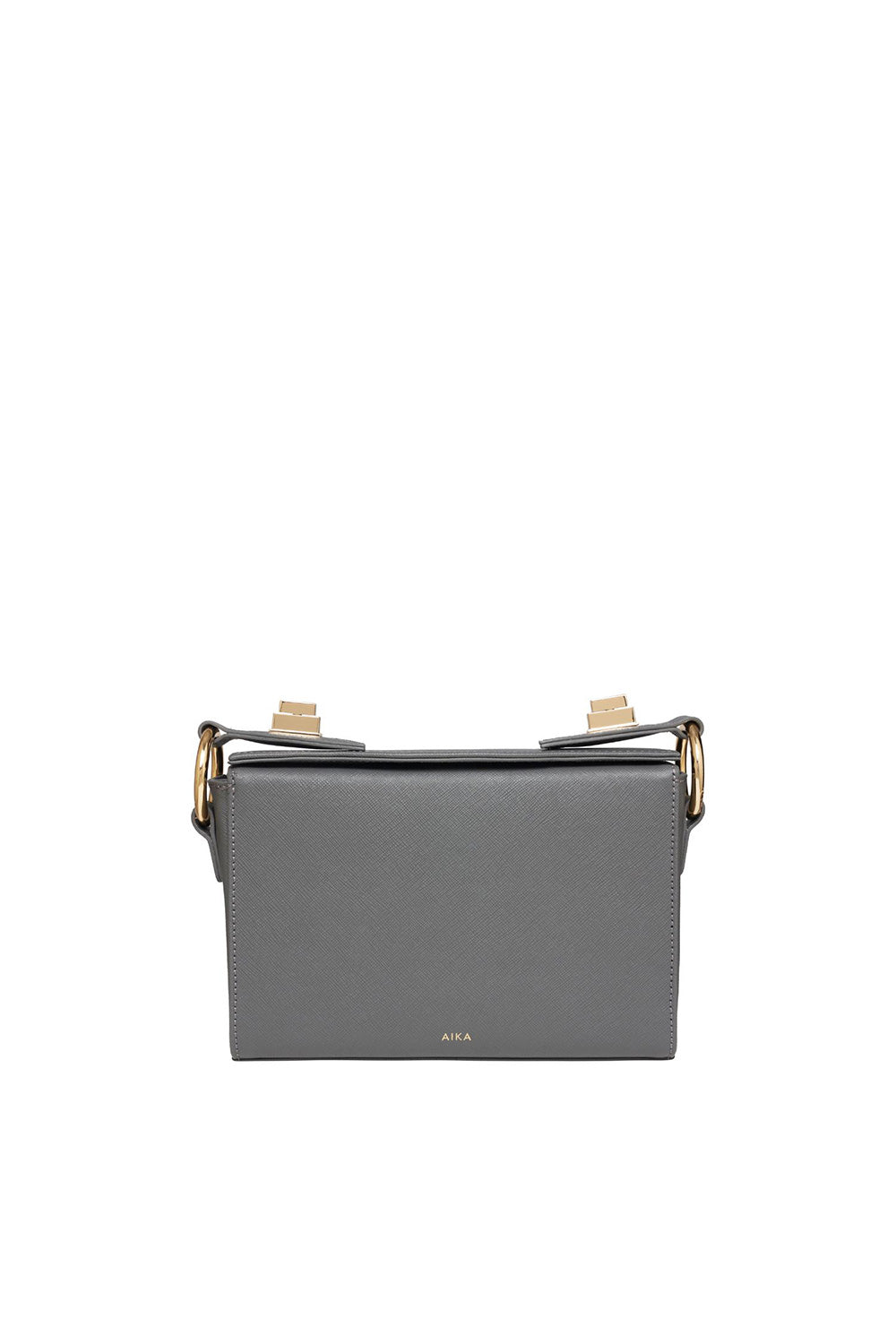 Aika Concept-Leather Istanbul Bag Grey-Omuz Çantası-5-Milagron.com