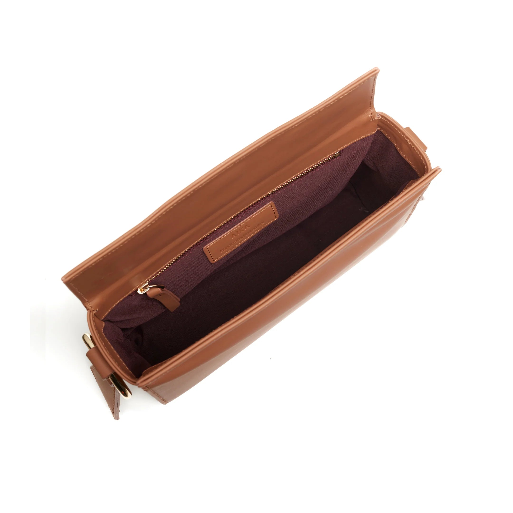 Aika Concept-Leather Istanbul Bag Tan-Omuz Çantası-3-Milagron.com