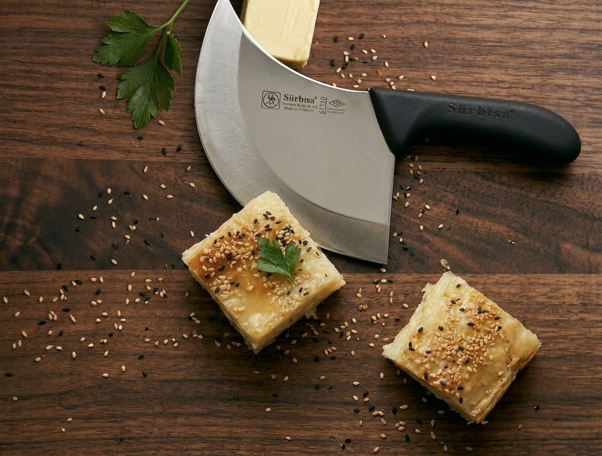 Börek Pide Pizza Kesme Bıçağı Paslanmaz Çelik Profesyonel Sürmene Börek Dilimleme Bıçağı Sürbisa 61710