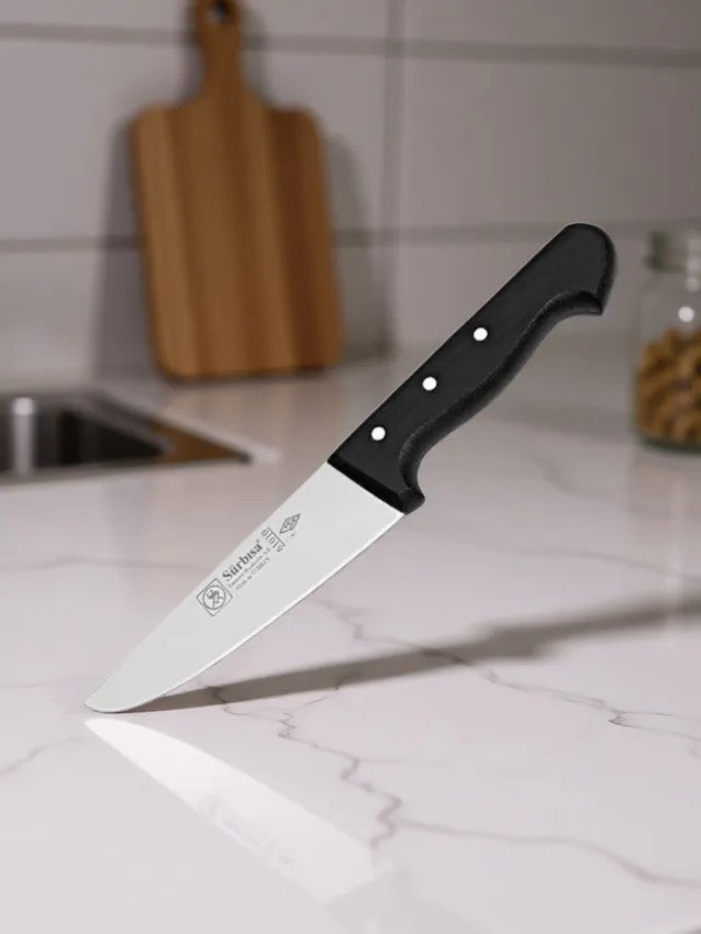 Sürmene Et Kasap Kurban Bıçağı 23.5 Cm Et Kesim Deri Yüzme Sıyırma Ekmek Sebze Mutfak Sürbisa 61010