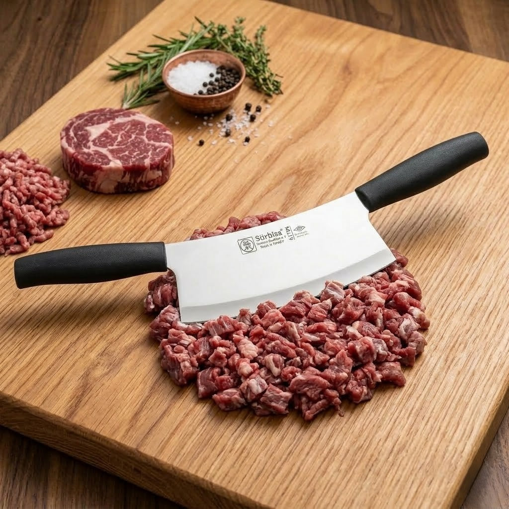 Sürmene Kasap Zırh Bıçağı 33 Cm Et Kıyma Ezme Satırı Kurban Ve Pizza Satır Bıçağı Sürbisa 61706