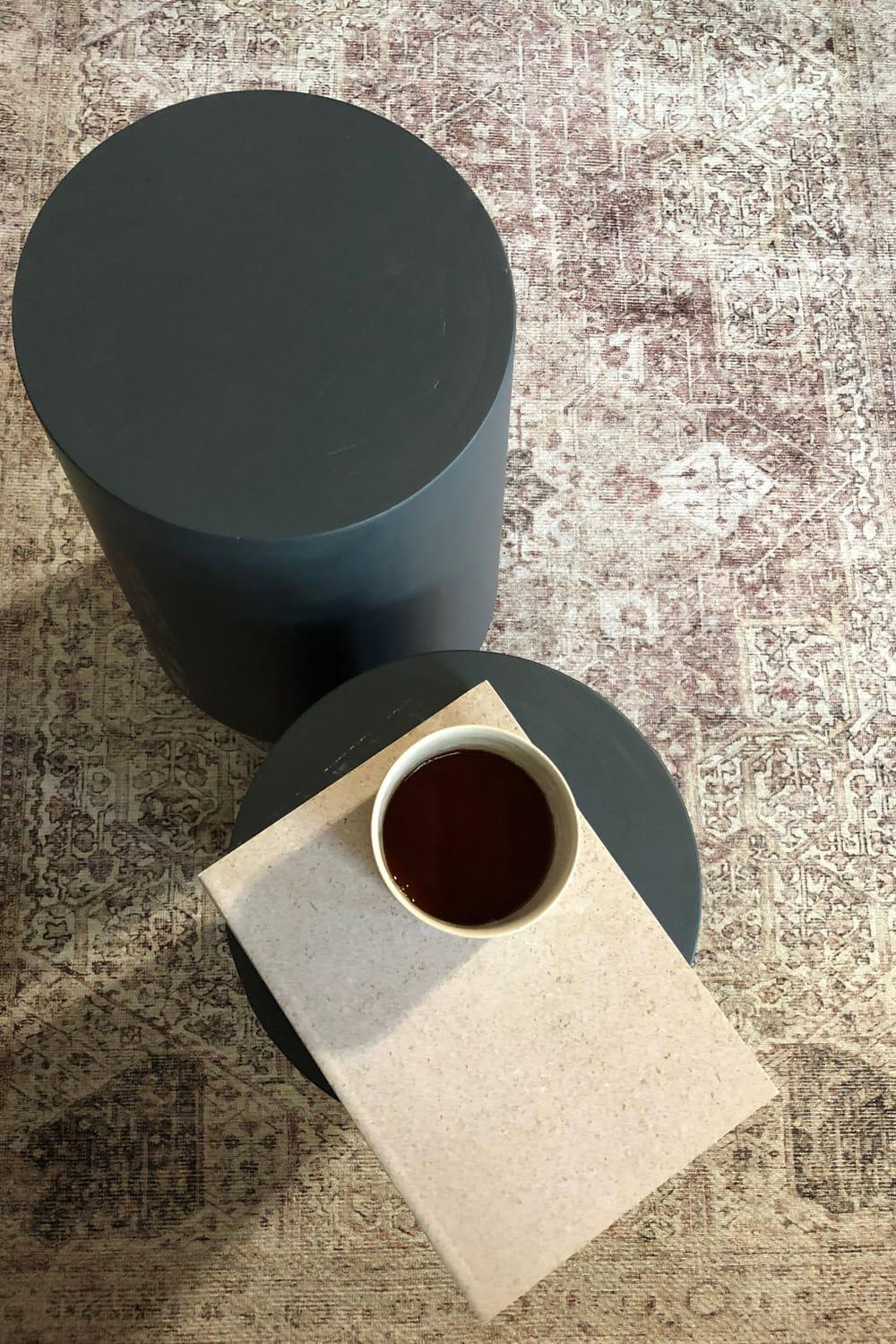 Alanco Design-Pureline Antrasit Kompakt 2'li Yan Sehpa-Sehpa-3-Milagron.com