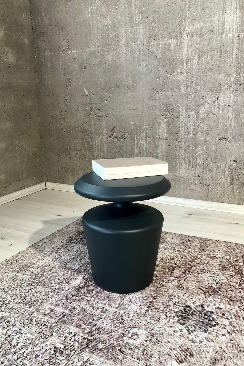 Alanco Design-Pureline Antrasit Kompakt Yan Sehpa (Büyük)-Sehpa-2-Milagron.com