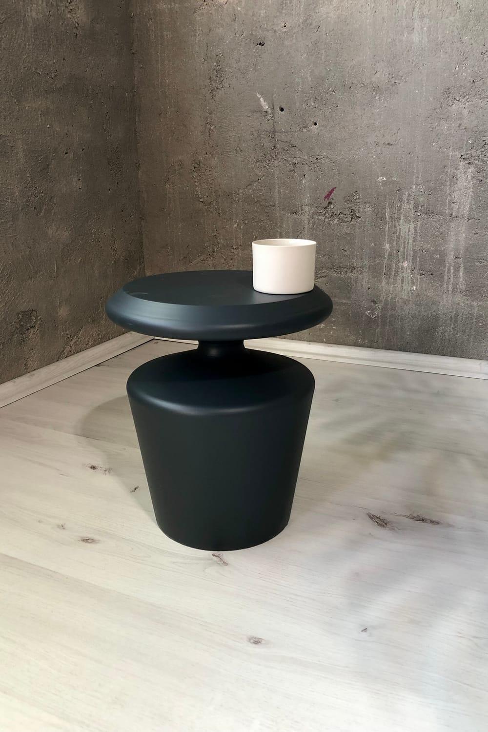 Alanco Design-Pureline Antrasit Kompakt Yan Sehpa (Küçük)-Sehpa-3-Milagron.com