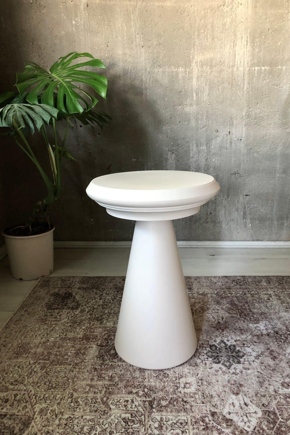 Alanco Design-Serenity Açık Bej Kompakt Yan Sehpa-Sehpa-1-Milagron.com