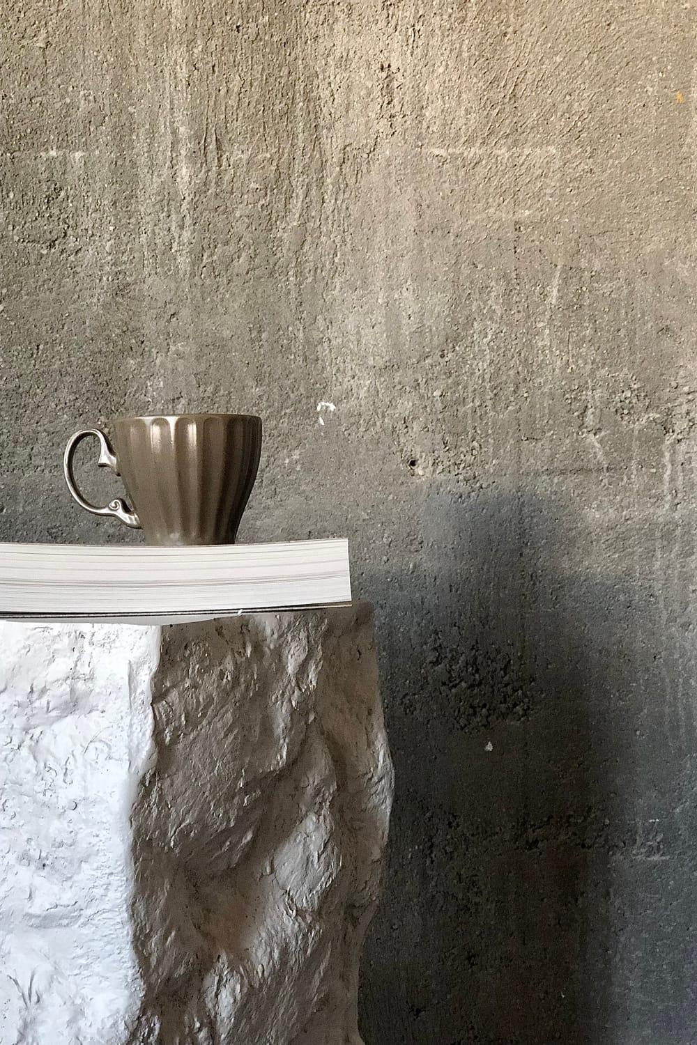 Alanco Design-Taş Görünümlü Polyester Yan Sehpa-Sehpa-3-Milagron.com