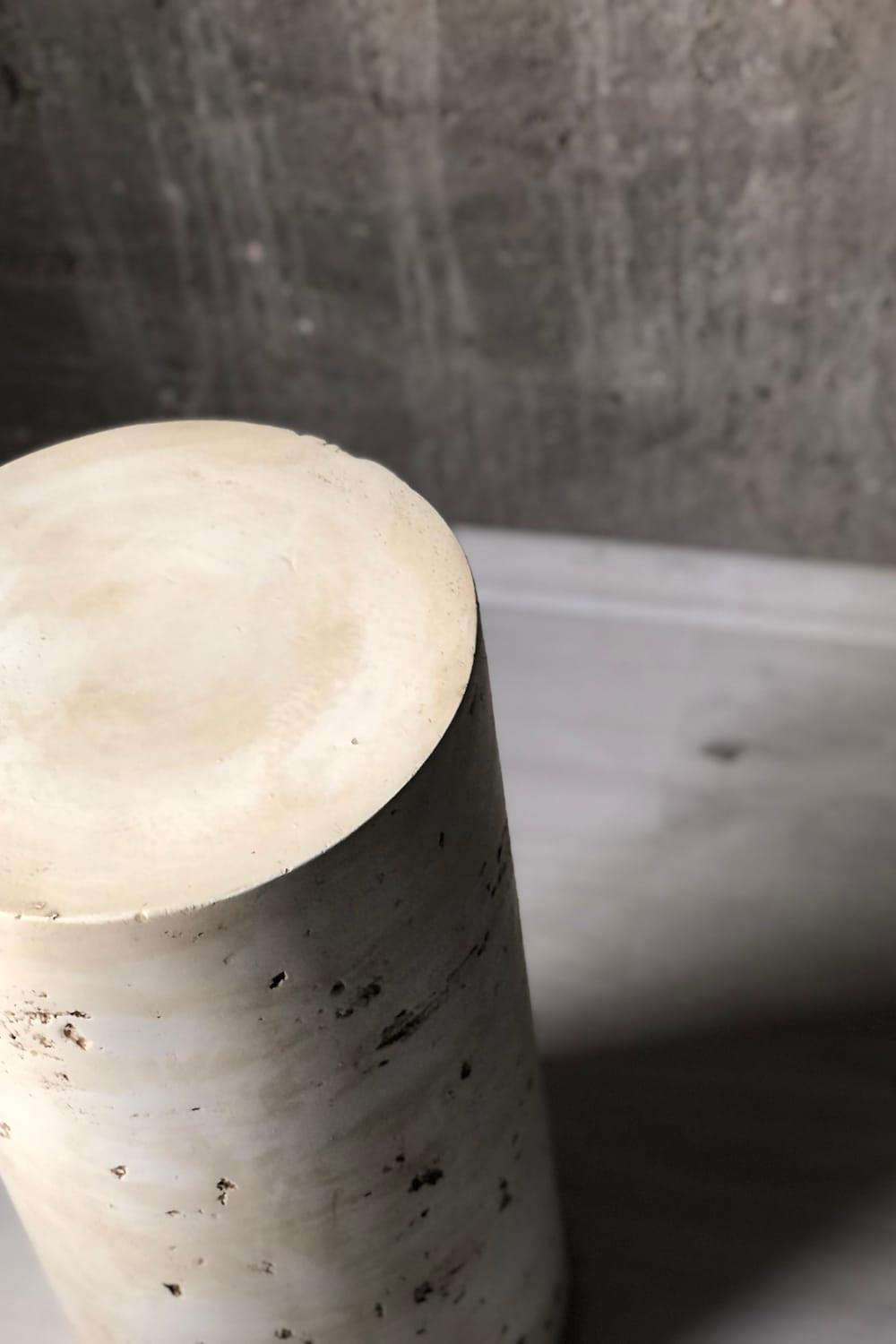 Alanco Design-Traverten Görünümlü Polyester Yan Sehpa-Sehpa-2-Milagron.com