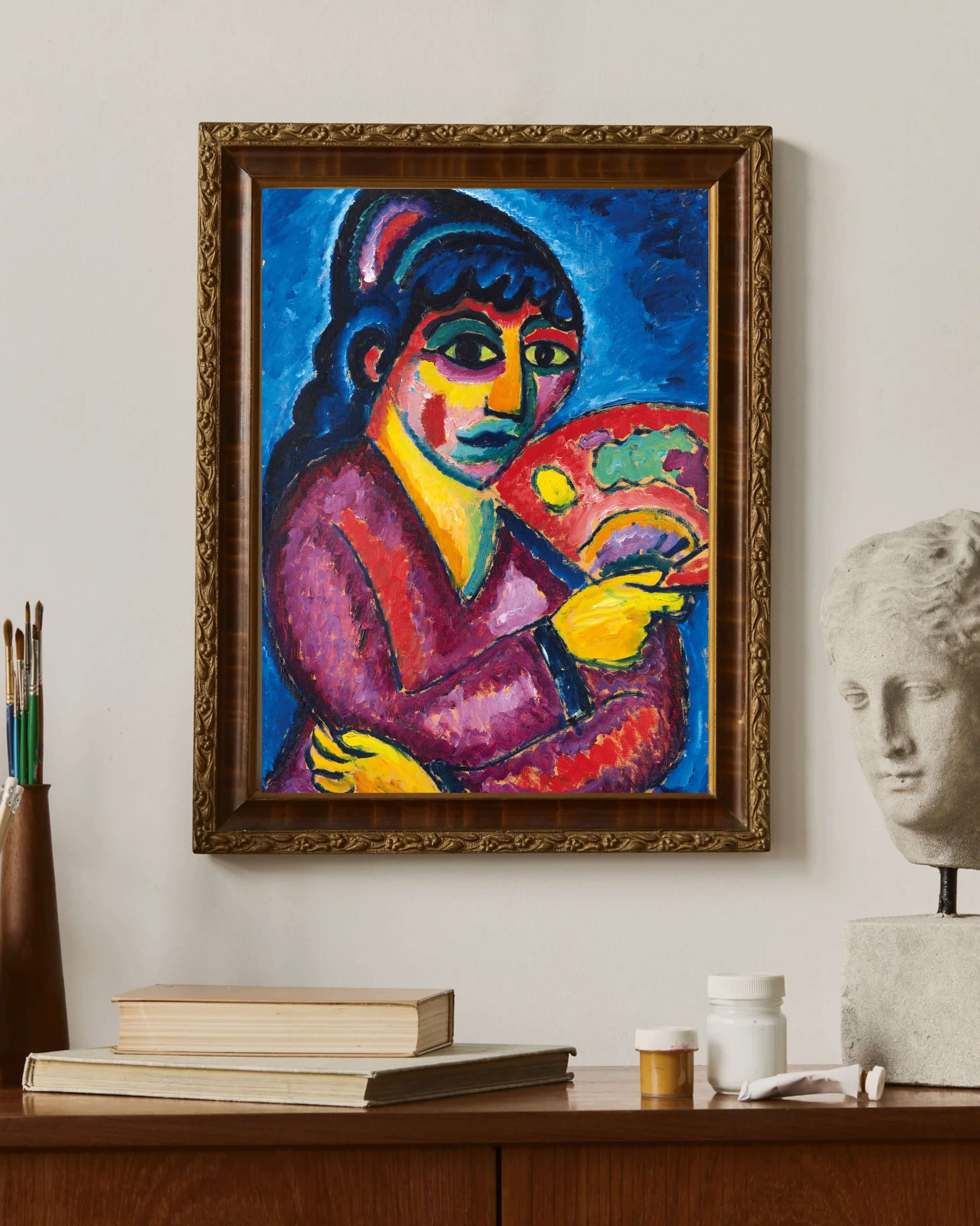 Alexej Von Jawlensky - Yelpazeli Kadın