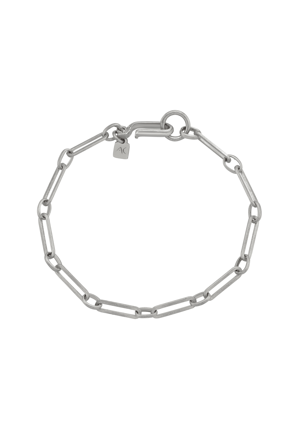 Aleyna Cebeci Jewelry-Rectangle Zincir Bileklik, 925 Ayar Gümüş-Bileklik-1-Milagron.com