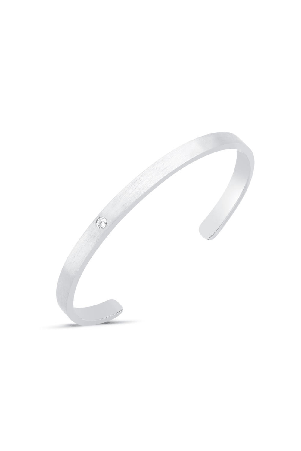 Aleyna Cebeci Jewelry-Simple Bileklik, 925 Ayar Gümüş, Pırlanta-Bileklik-1-Milagron.com