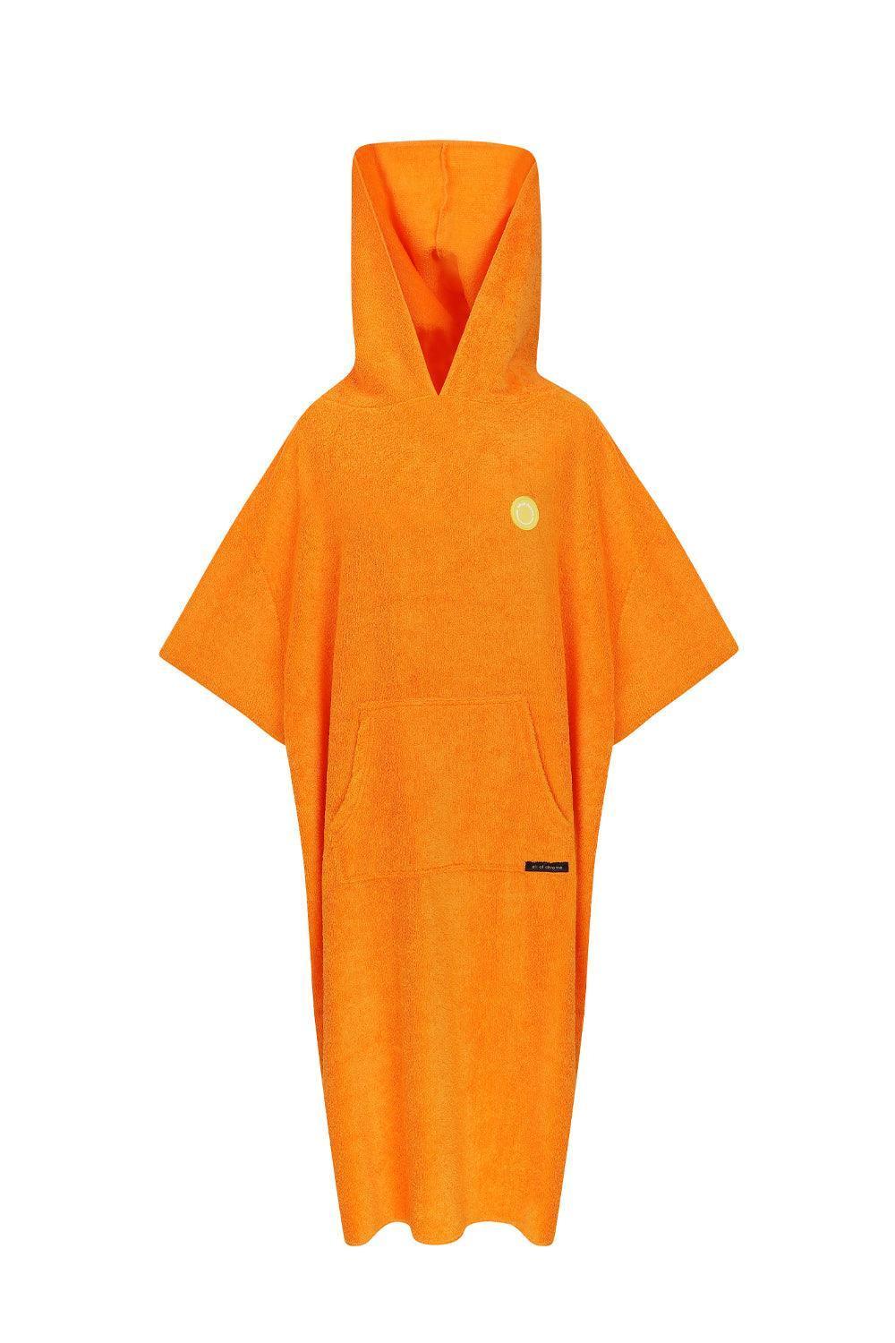 All Of Chrome-Basic Orange Poncho-Panço-2-Milagron.com