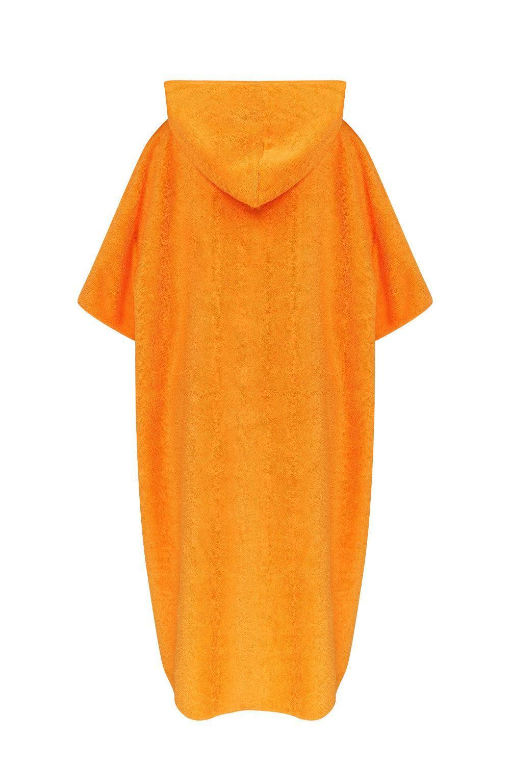 All Of Chrome-Basic Orange Poncho-Panço-3-Milagron.com