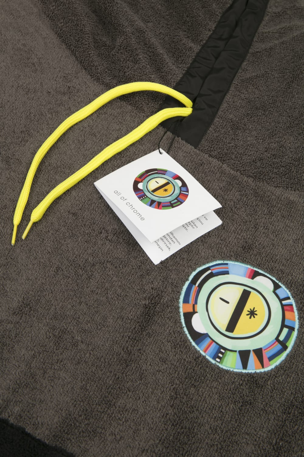 All Of Chrome-New Sun Age Gri Siyah Havlu Panço-Panço-3-Milagron.com