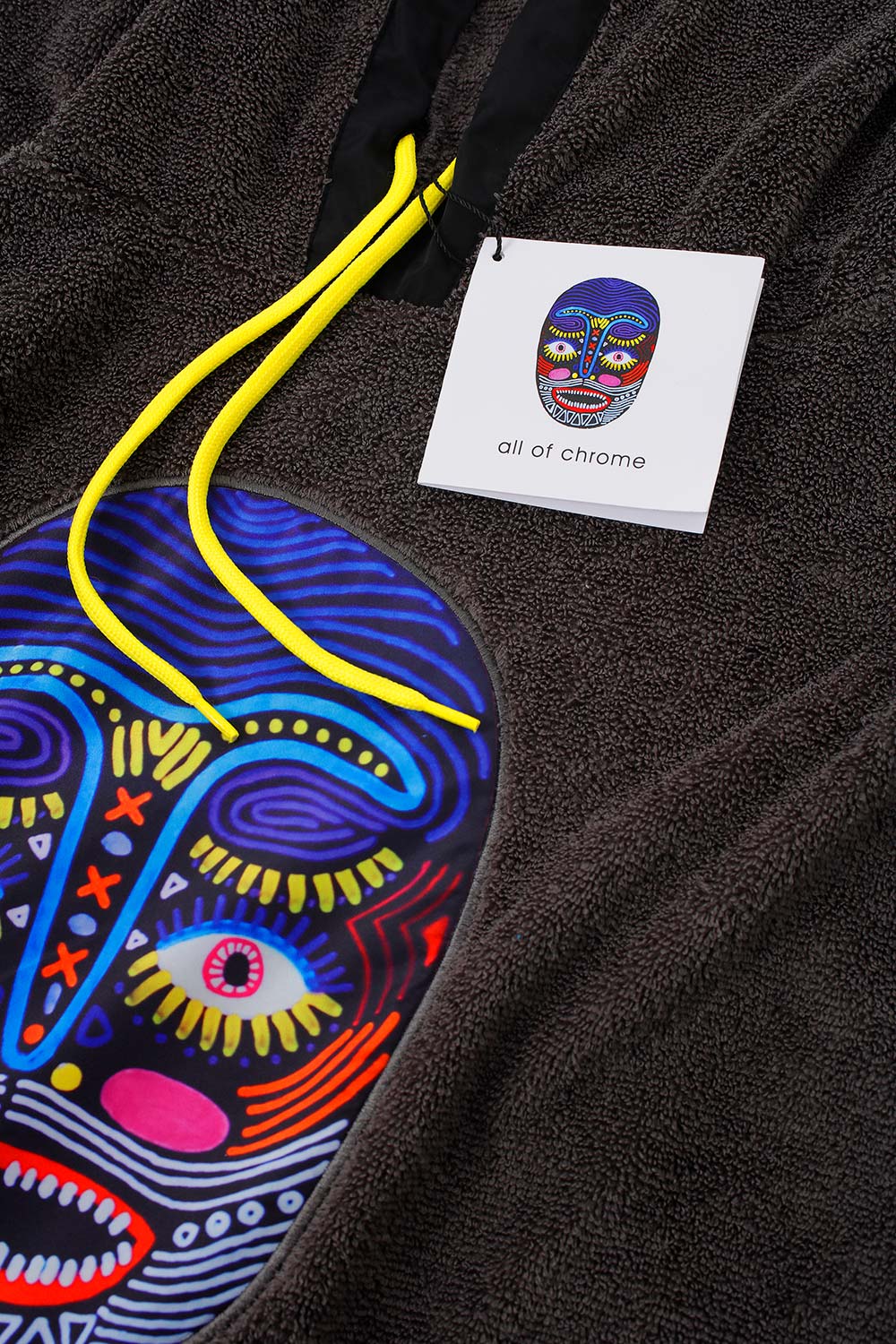 All Of Chrome-Shaman Mask Gri Panço-Panço-2-Milagron.com