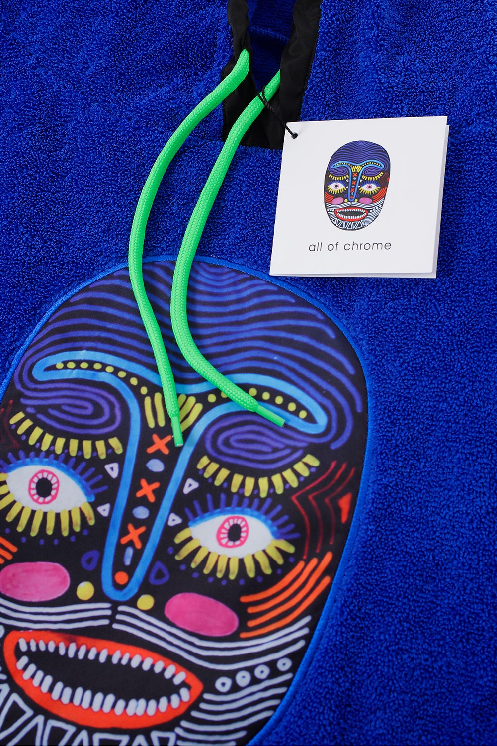 All Of Chrome-Shaman Mask Mavi Panço-Panço-2-Milagron.com