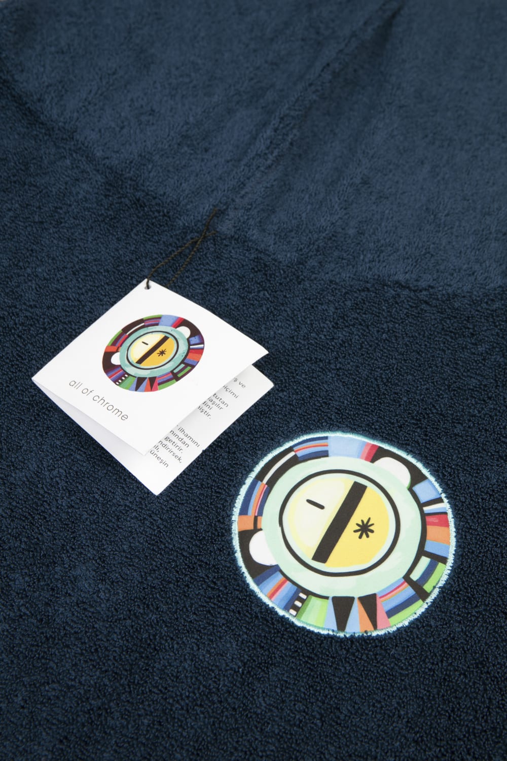 All Of Chrome-Sun Age Lacivert Havlu Panço-Panço-3-Milagron.com