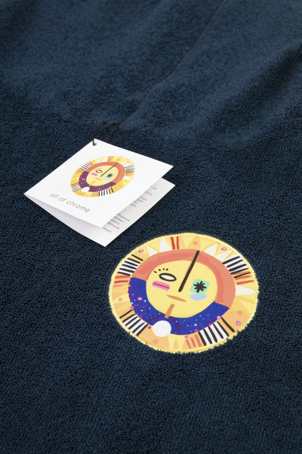 All Of Chrome-Sun Year Lacivert Havlu Panço-Panço-3-Milagron.com