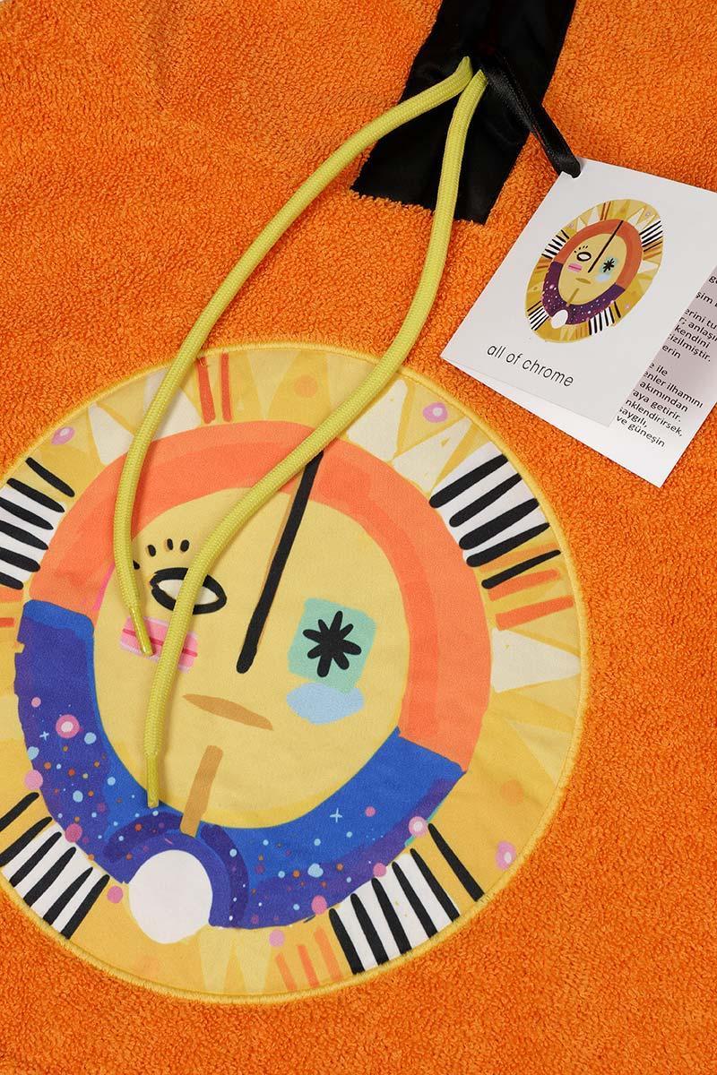 All Of Chrome-Sun Year Turuncu Havlu Panço-Panço-3-Milagron.com