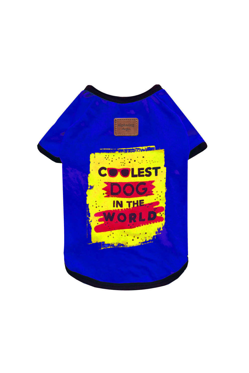 Alphadog Design-Coolest Blue Pet Tshirt-Köpek-1-Milagron.com
