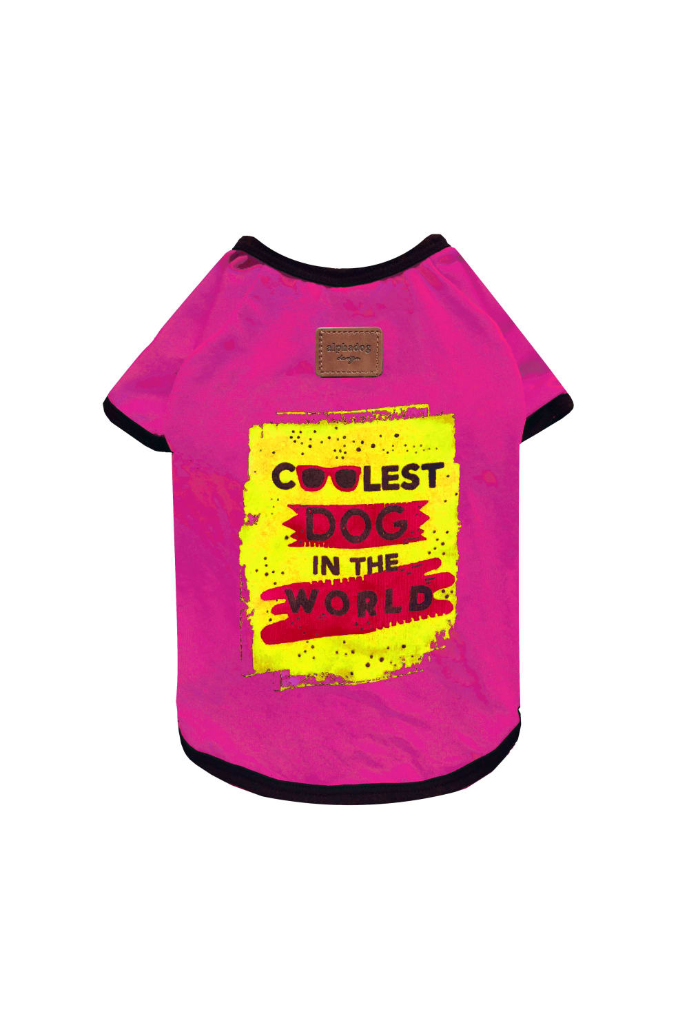 Alphadog Design-Coolest Pink Pet Tshirt-Köpek-1-Milagron.com