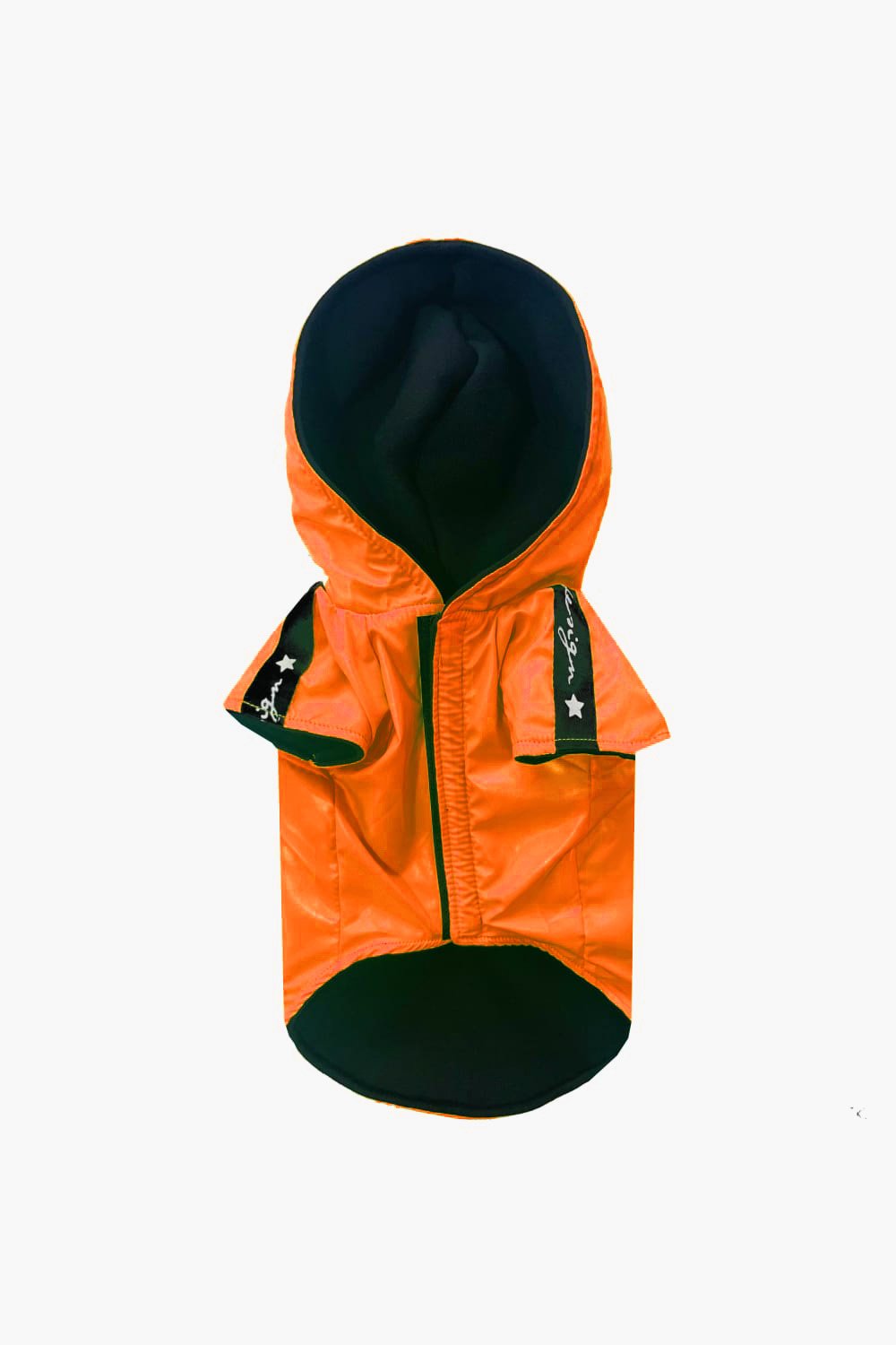 Alphadog Design-Flash Orange Neon Pet Yağmurluk-Köpek-2-Milagron.com