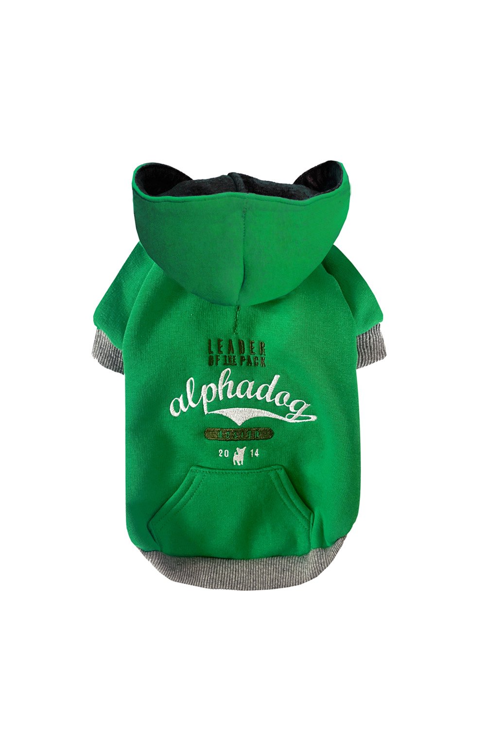 Alphadog Design-Leader Green Pet Sweatshirt-Köpek-1-Milagron.com