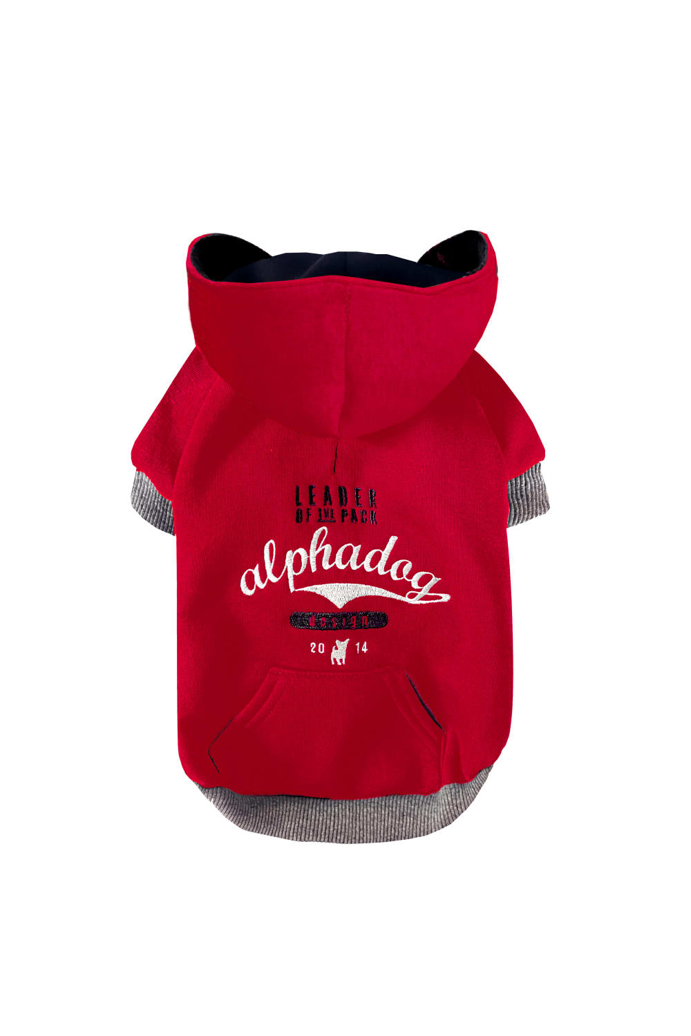 Alphadog Design-Leader Red Pet Sweatshirt-Köpek-1-Milagron.com
