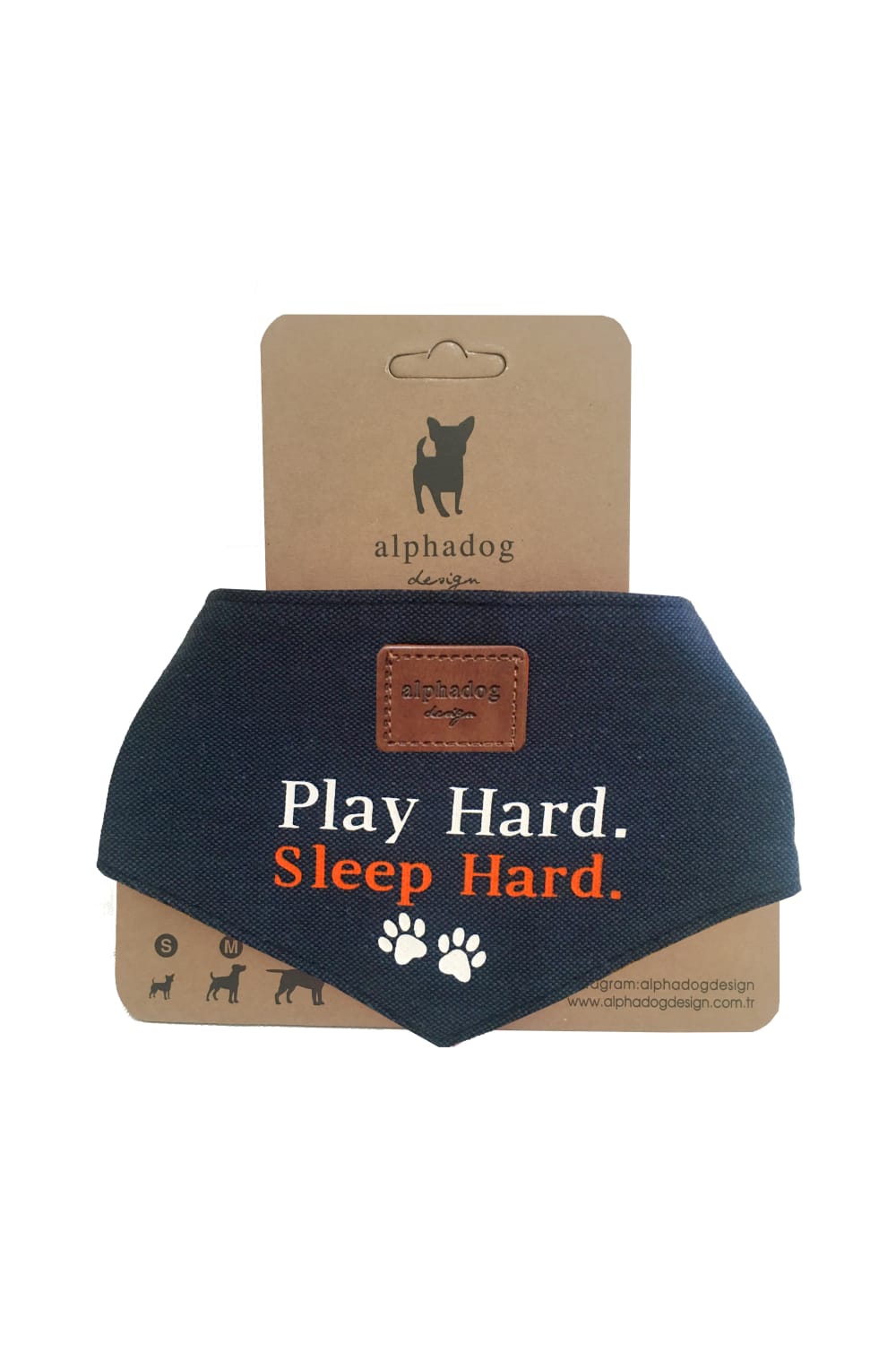 Alphadog Design-Player Denim Pet Bandana-Köpek-1-Milagron.com
