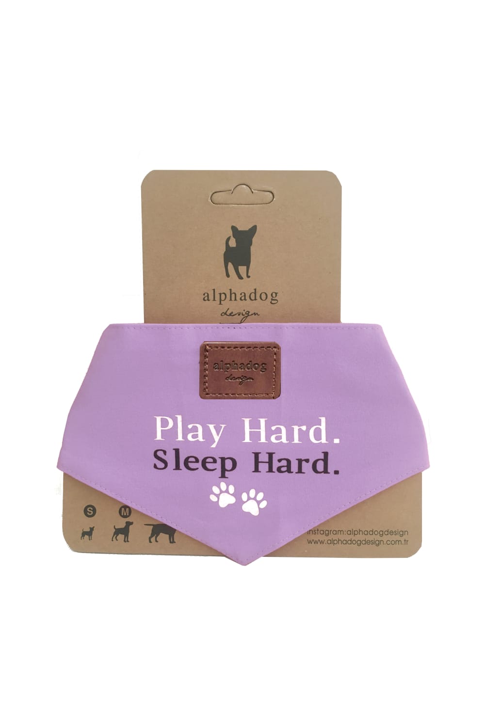 Alphadog Design-Player Li̇la Pet Bandana-Köpek-1-Milagron.com