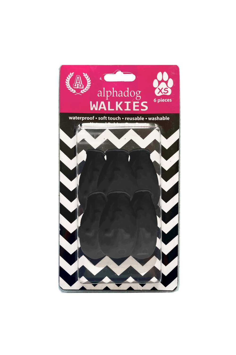 Alphadog Design-Walkies Black Kauçuk Pet Ayakkabısı-Köpek-1-Milagron.com