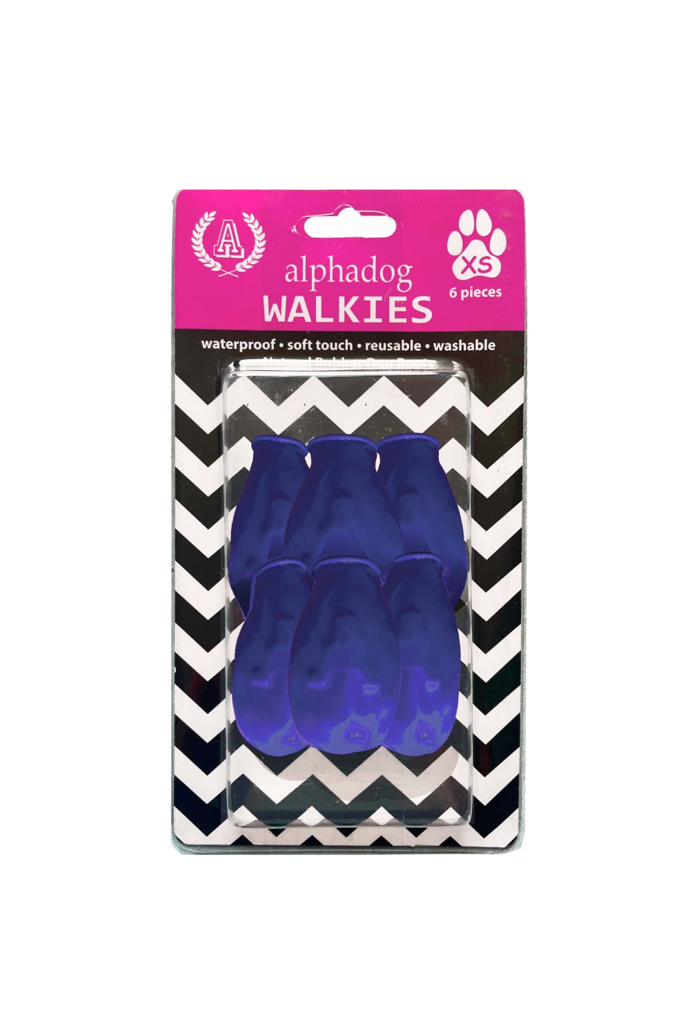 Alphadog Design-Walkies Blue Kauçuk Pet Ayakkabısı-Köpek-1-Milagron.com
