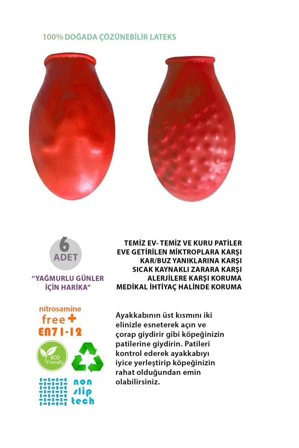 Alphadog Design-Walkies Green Kauçuk Pet Ayakkabısı-Köpek-4-Milagron.com