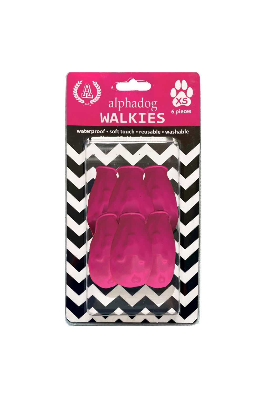 Alphadog Design-Walkies Pink Kauçuk Pet Ayakkabısı-Köpek-1-Milagron.com