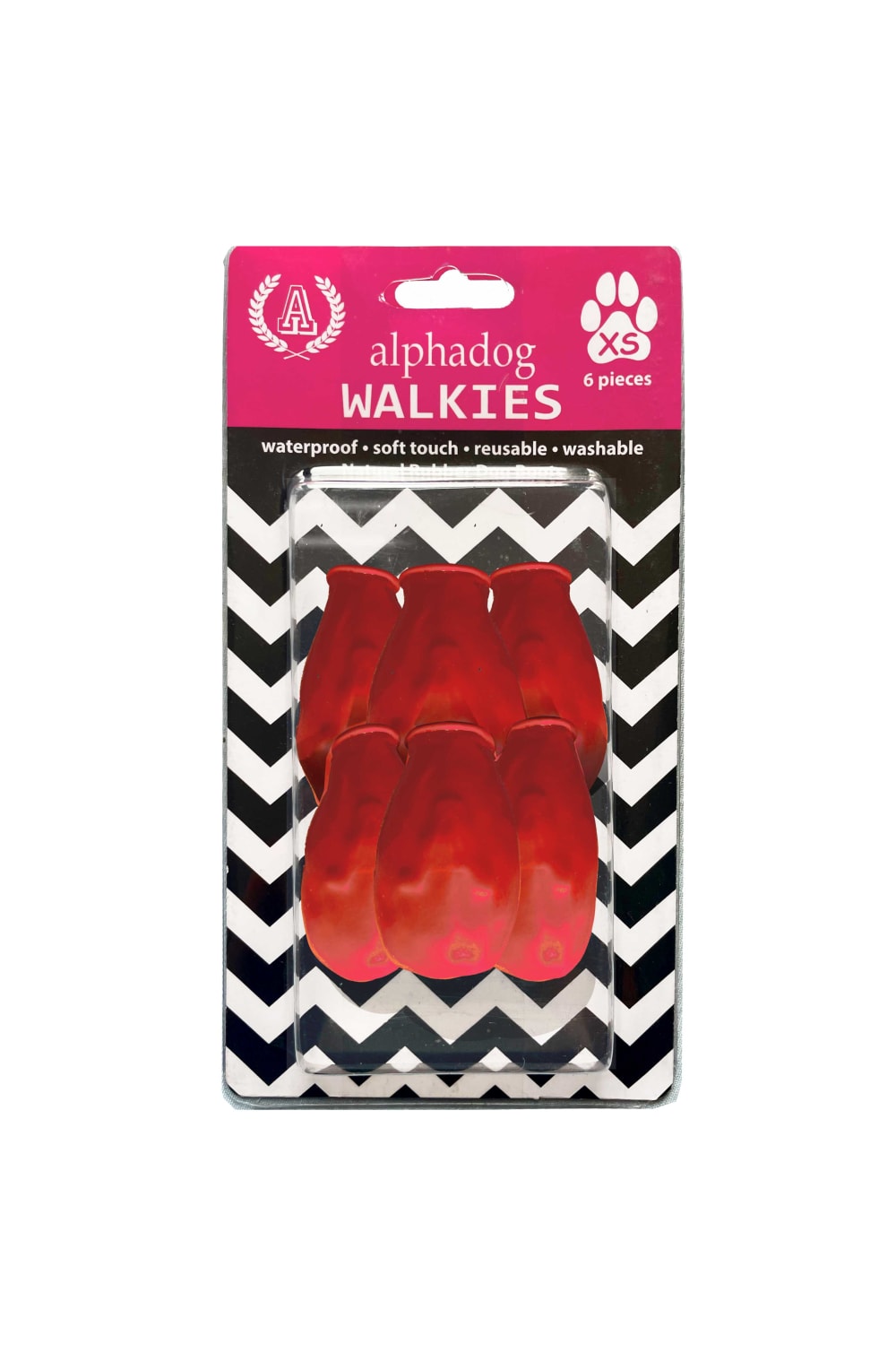 Alphadog Design-Walkies Red Kauçuk Pet Ayakkabısı-Köpek-1-Milagron.com