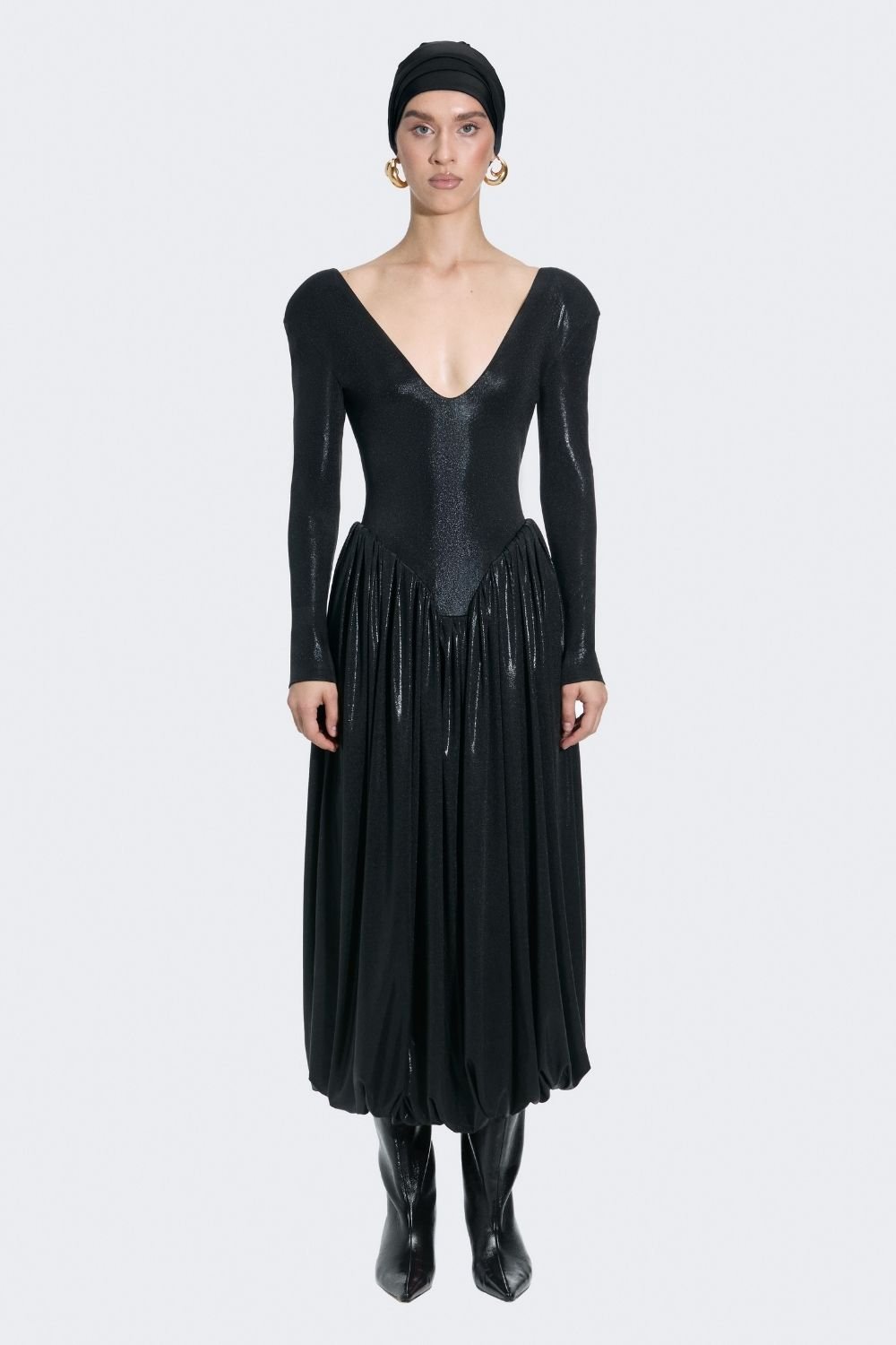 Alreves-Blanca Balloon Maxi Dress-Elbise-2-Milagron.com