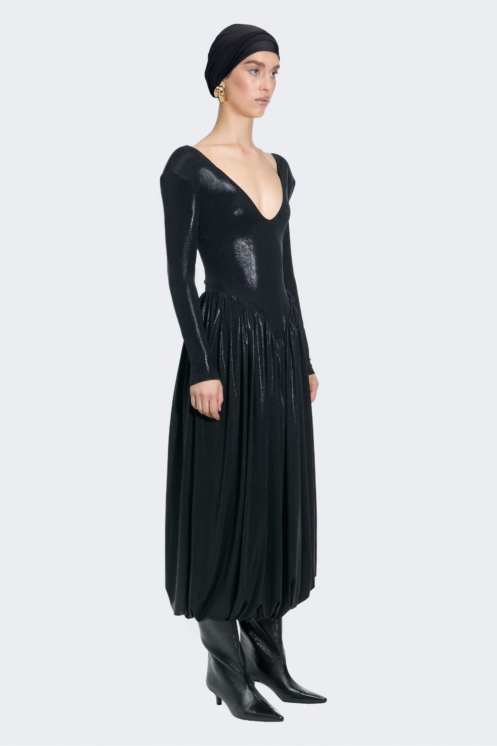 Alreves-Blanca Balloon Maxi Dress-Elbise-3-Milagron.com