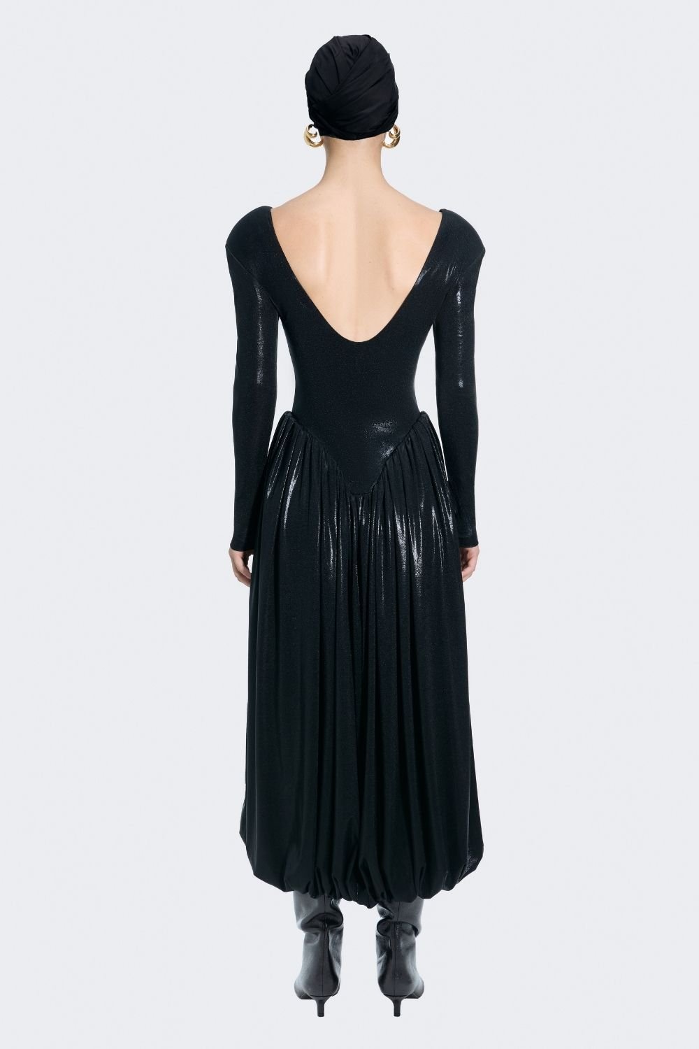 Alreves-Blanca Balloon Maxi Dress-Elbise-5-Milagron.com