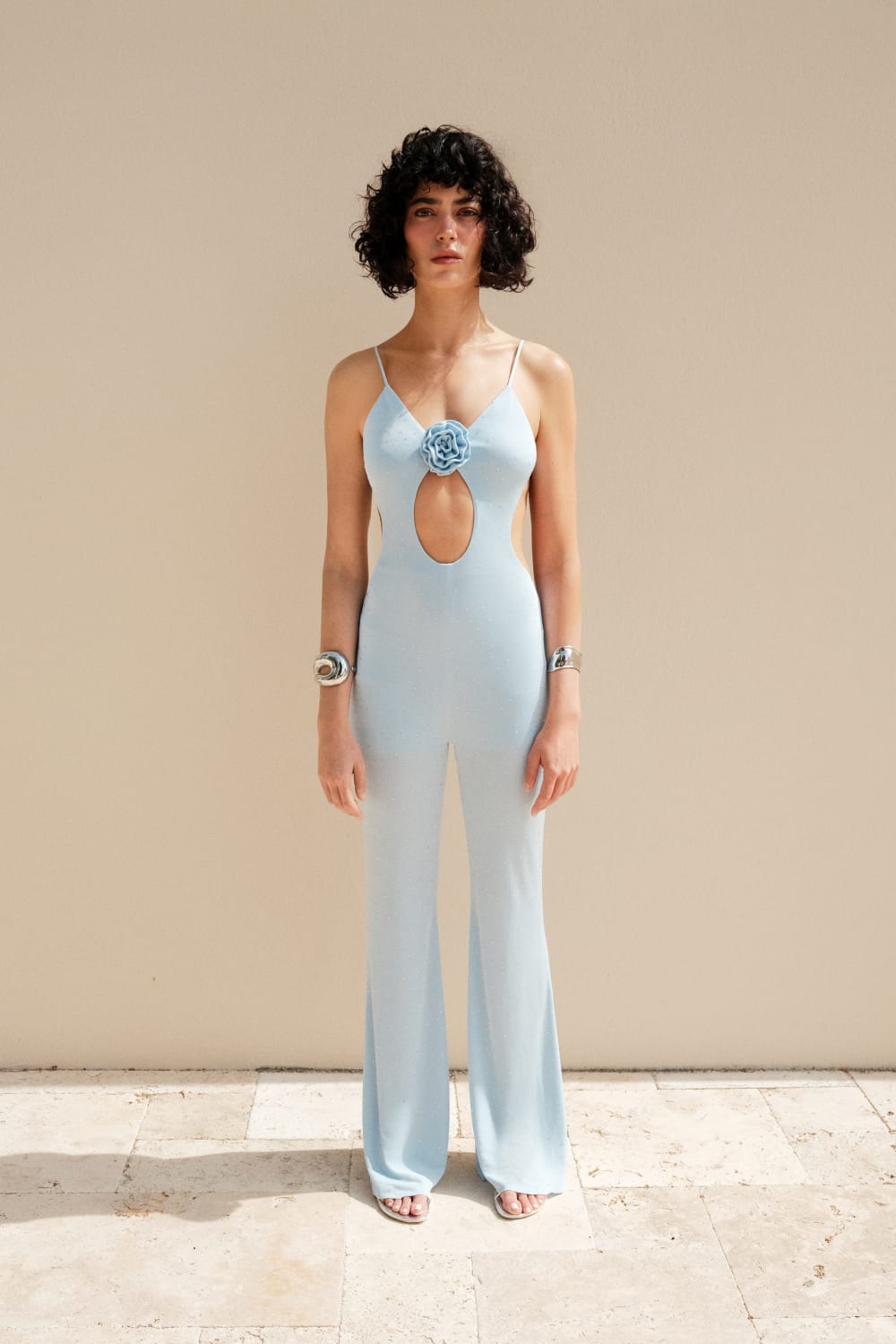 Alreves-Brisa Shiny Stone Low-cut Jumpsuit-Tulum-1-Milagron.com