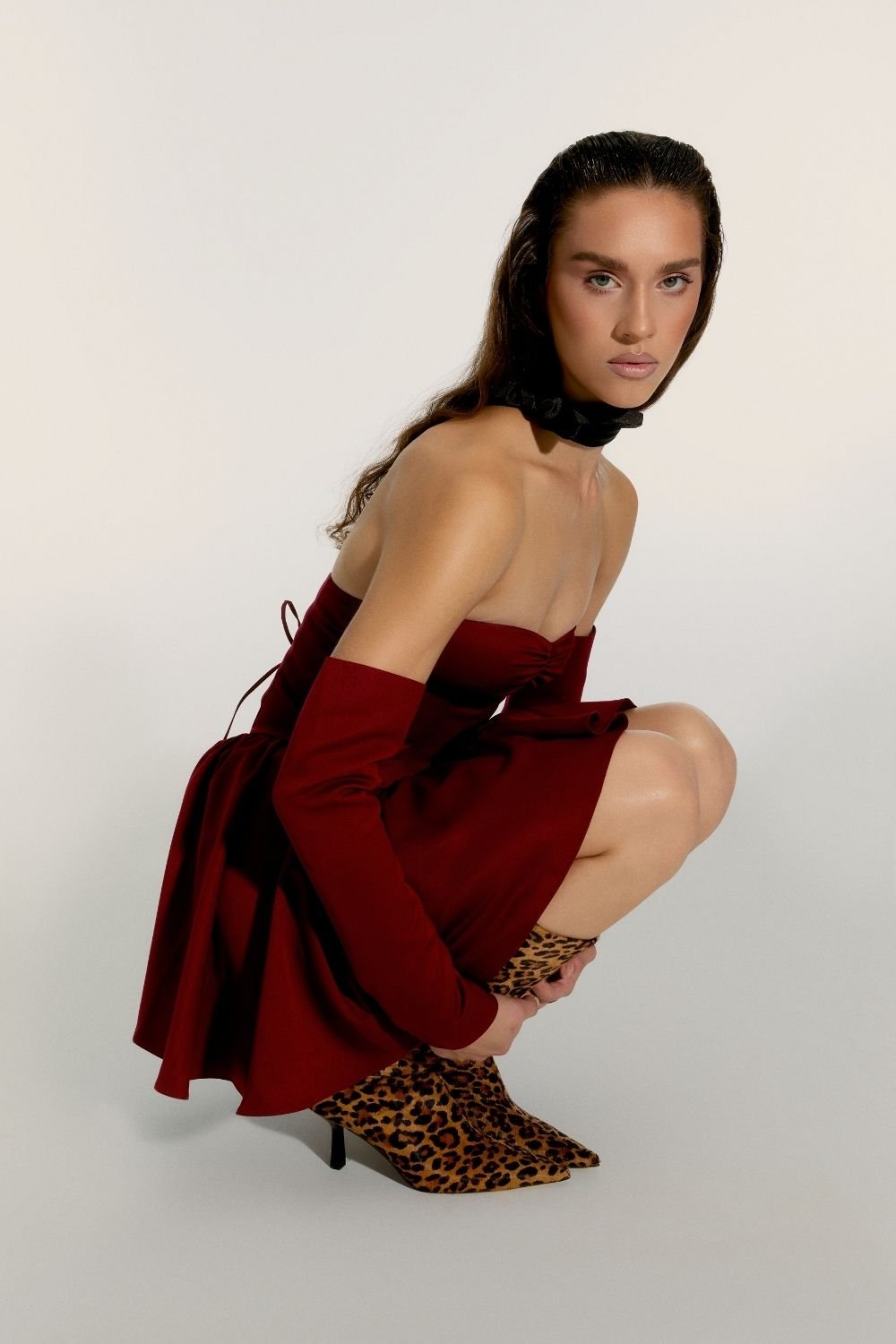Alreves-Candela Burgundy Dress-Elbise-5-Milagron.com