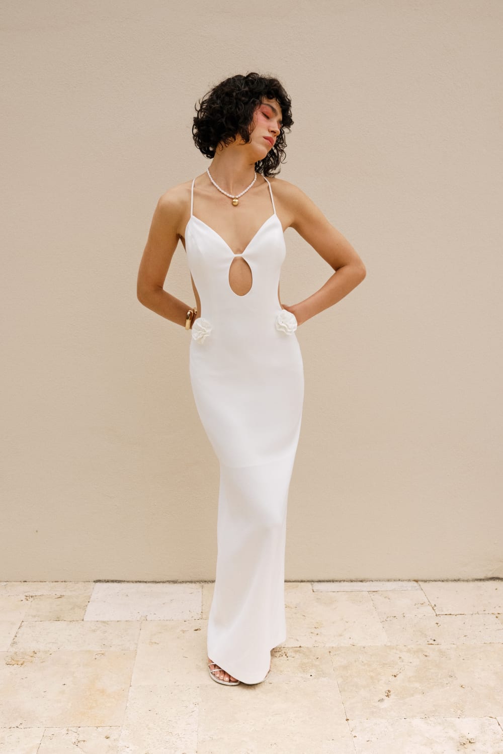 Alreves-Cielo Decollete Long Dress-Elbise-1-Milagron.com