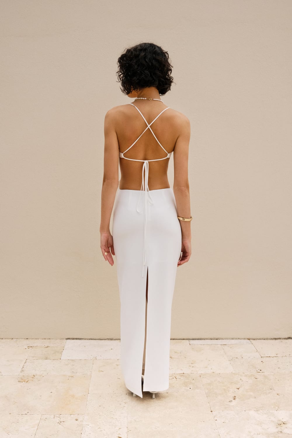 Alreves-Cielo Decollete Long Dress-Elbise-3-Milagron.com