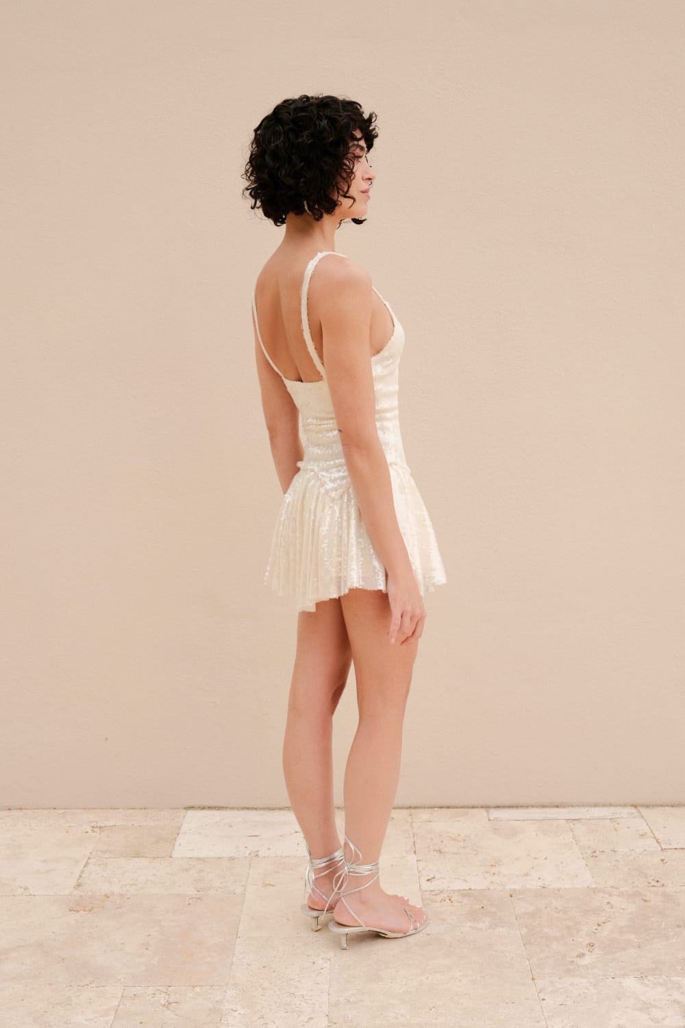 Alreves-Gilda Sequin Short Dress-Elbise-3-Milagron.com