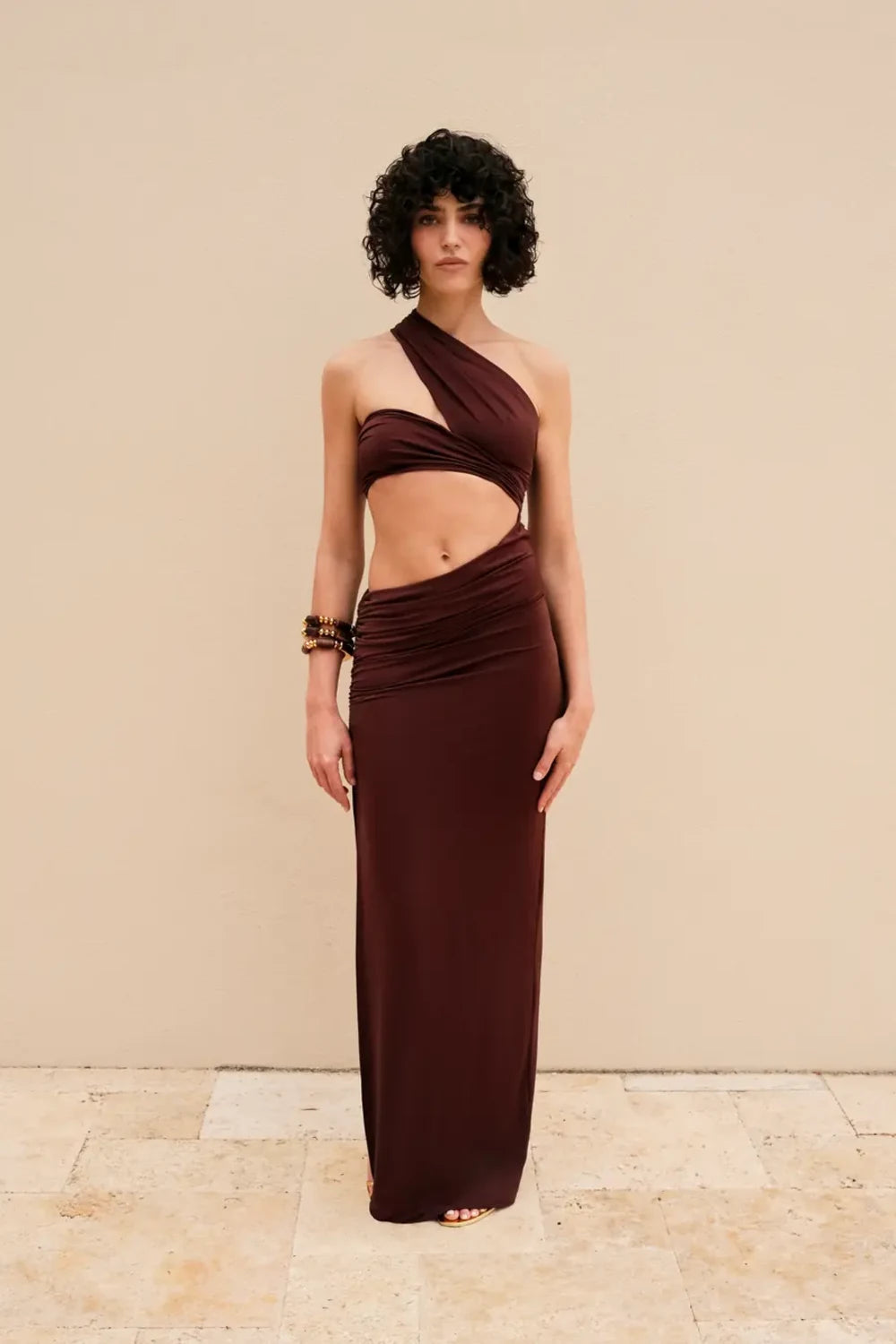 Alreves-Ola Low-cut Long Dress-Elbise-3-Milagron.com
