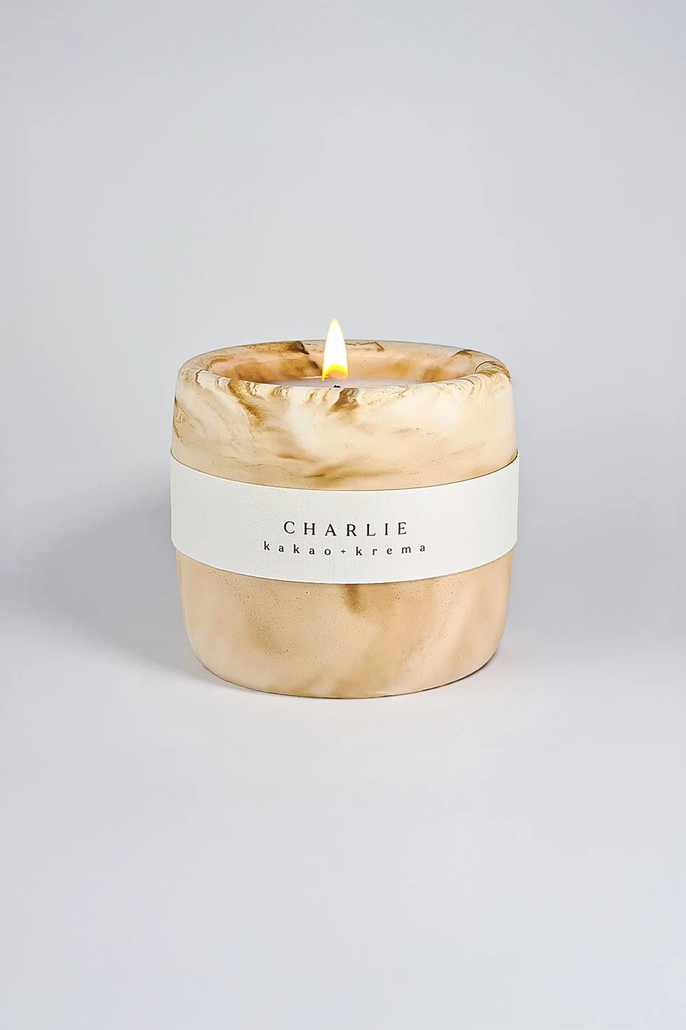 Alysa Candle Studio-Charlie - Kakao & Krema Kokulu Mum-Mum-1-Milagron.com