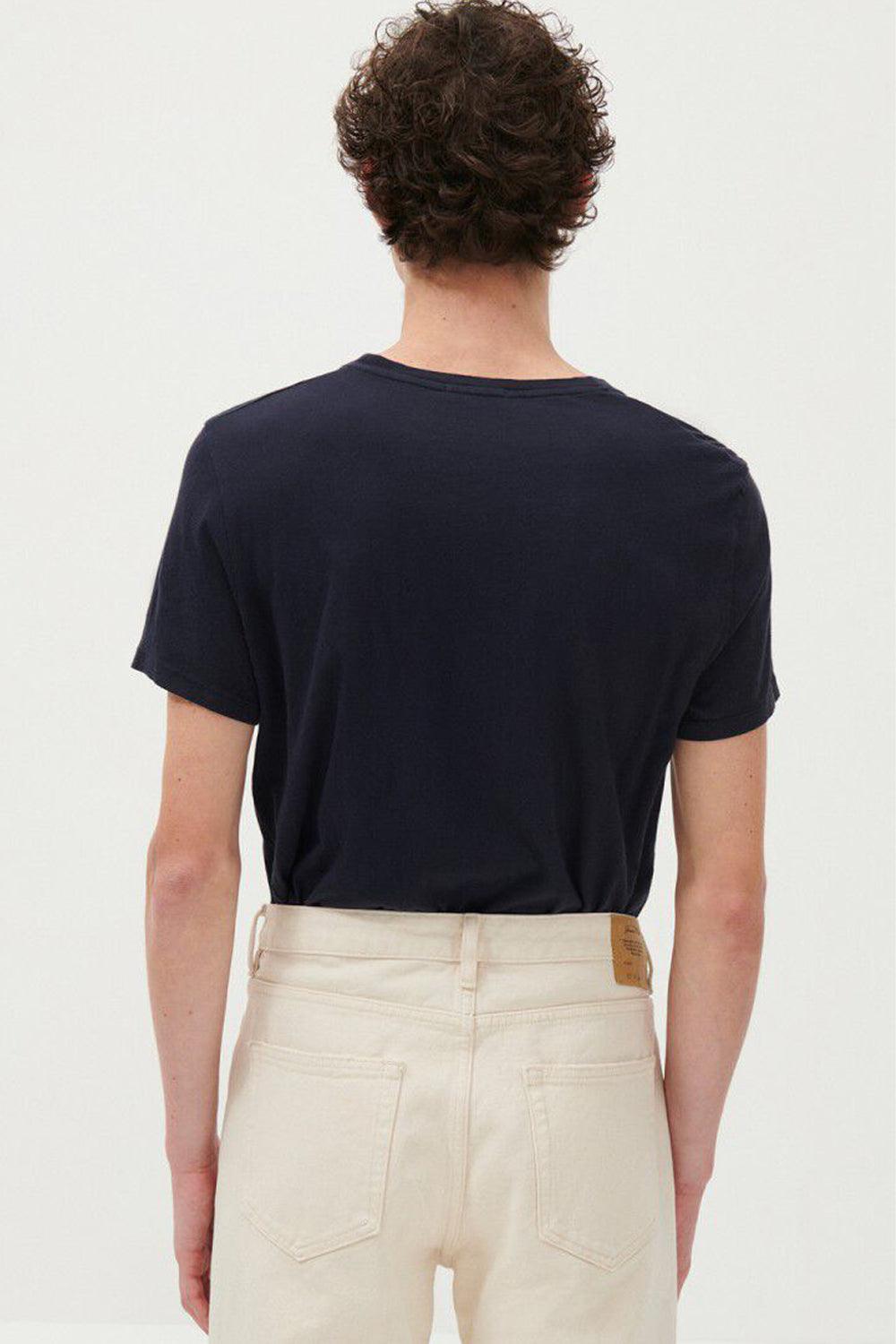 American Vintage-Decatur Navy T-shirt-T-Shirts-2-Milagron.com