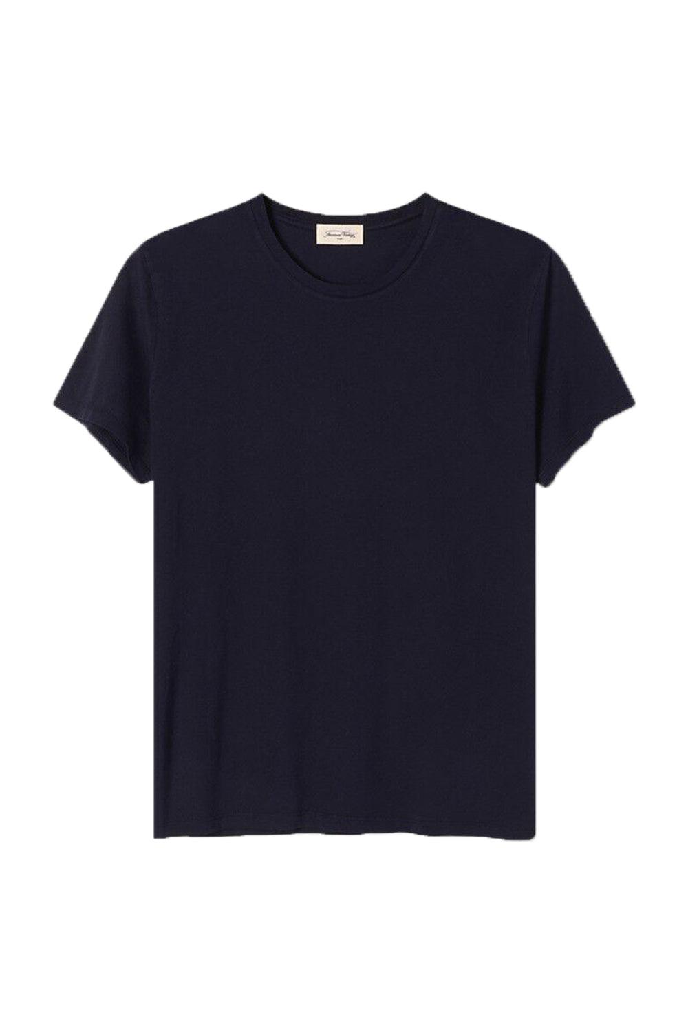 American Vintage-Decatur Navy T-shirt-T-Shirts-4-Milagron.com