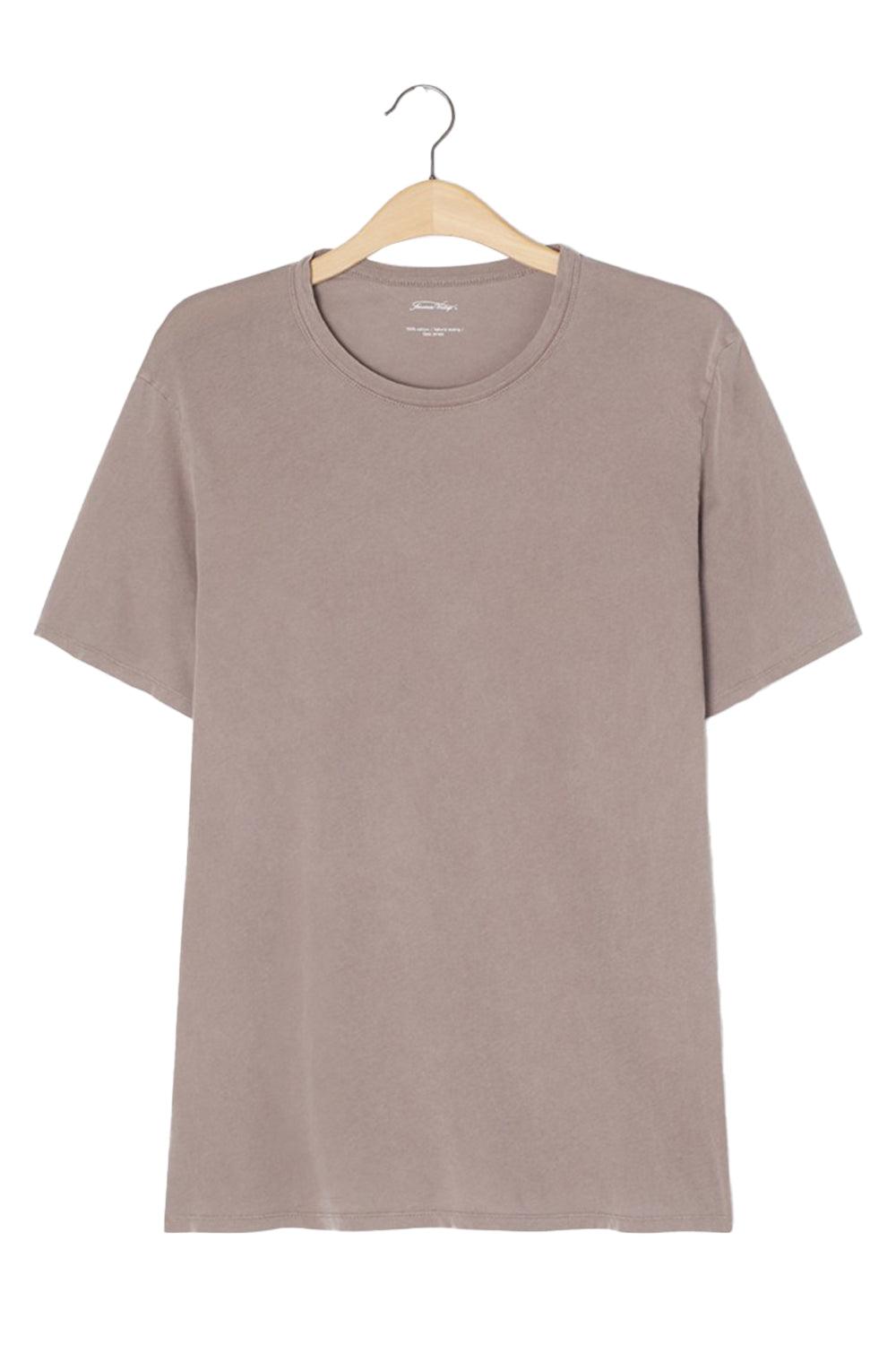 American Vintage-Devon Kahverengi T-Shirt-T-Shirts-5-Milagron.com