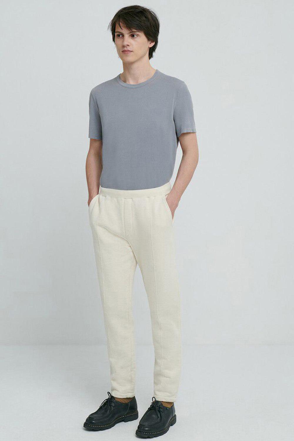 American Vintage-Devon Vintage Blue Grey T-shirt-T-Shirts-1-Milagron.com