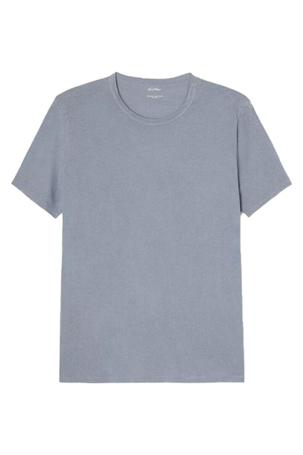 American Vintage-Devon Vintage Blue Grey T-shirt-T-Shirts-5-Milagron.com