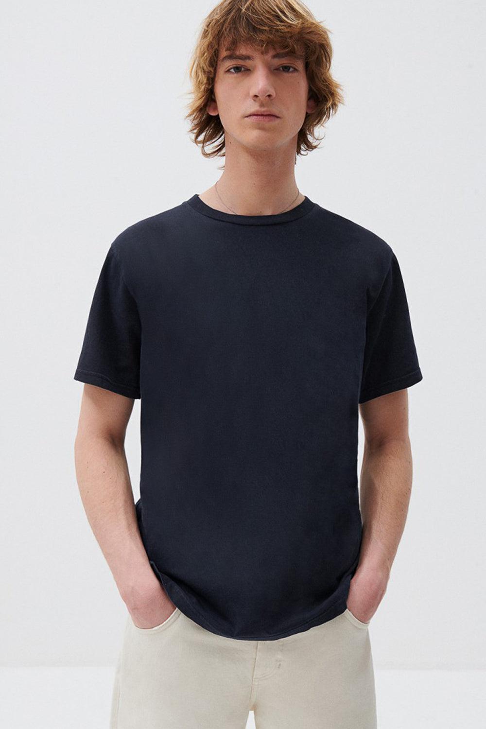 American Vintage-Fizvalley Lacivert T-shirt-T-Shirts-1-Milagron.com